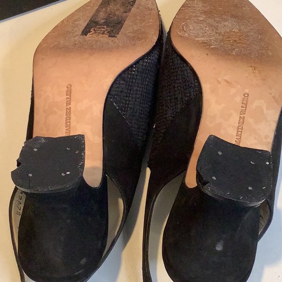 Martinez Valero Woven Black Slingback Size 7 - Picture 9 of 11